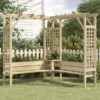 Pergola d'Angle avec Bancs – Ton Jardin Transformé